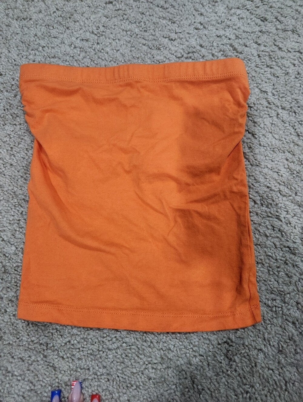 Orange Tube Skirt - Women